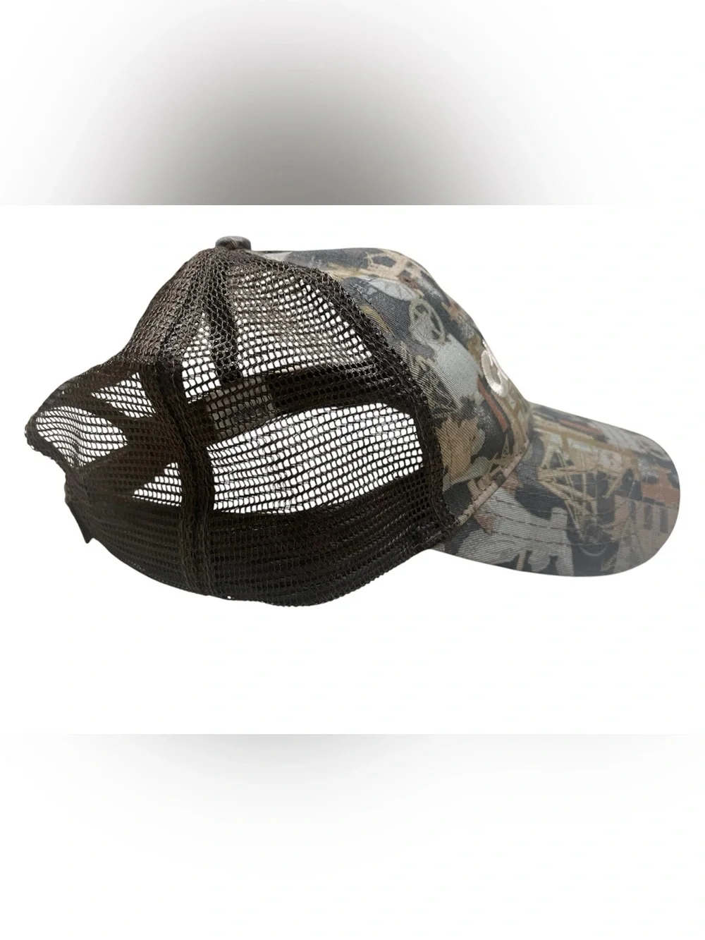 Chillico Branded Trucker Hat in Camo Print